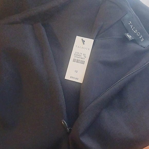 Talbot's NWT Black Pencil Skirt-Size 10-Career Wear - Picture 4 of 9